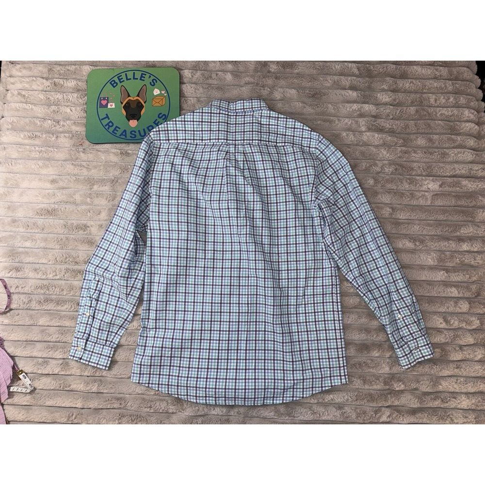 Vineyard Vines Large Classic Fit Whale Shirt Small Plaid Flannel Business Casual - Picture 7 of 7